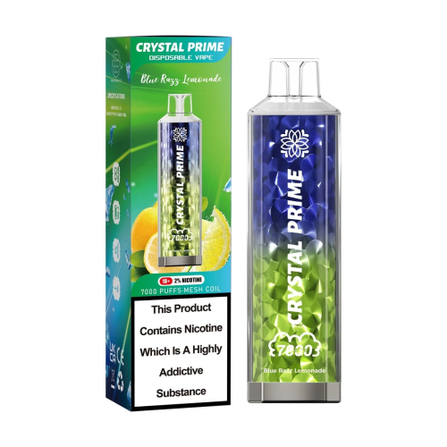 Crystal Prime Bar 7000 Puffs Blue Razz Lemonade Flavour