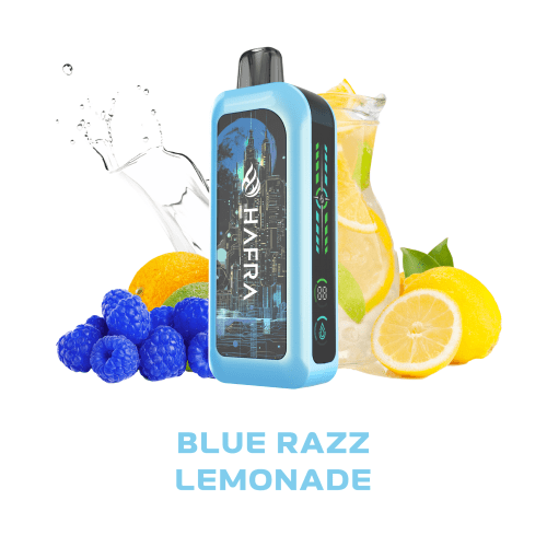 Hafra Ultra 20000 Puffs Disposable Vape Blue Razz Lemonade