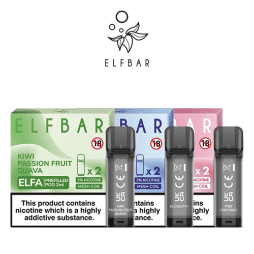 ElfBarELFAPre FilledELiquidPodsNicSalt2ML20MG main image