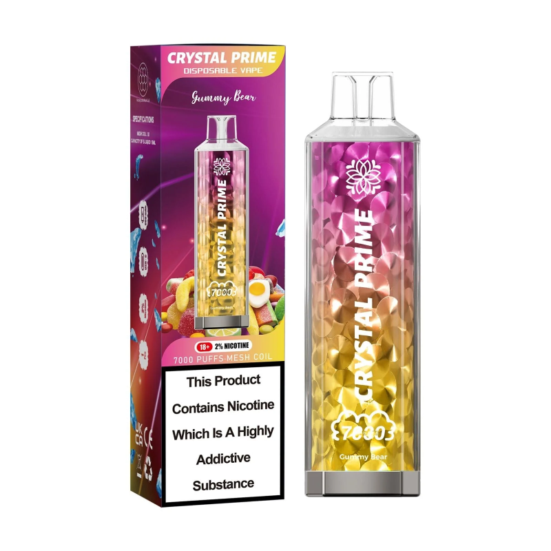 Crystal Prime Bar 7000 Puffs Gummy Bear Flavour