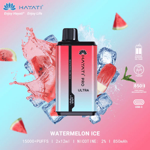 Hayati 15000 Puffs Disposable Vape Watermelon Ice Flavour