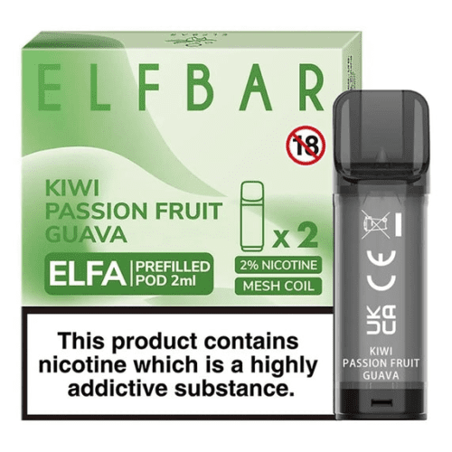 Kiwipassionfruitguava vape at door