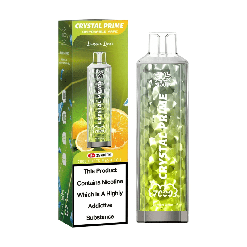 Crystal Prime Bar 7000 Puffs Lemon Lime Flavour