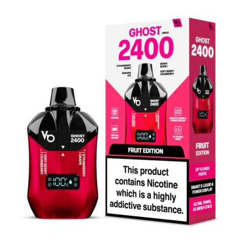 Vape Bars Ghost 2400 Puffs 4 in 1 Disposabe Vape Fruit Edition