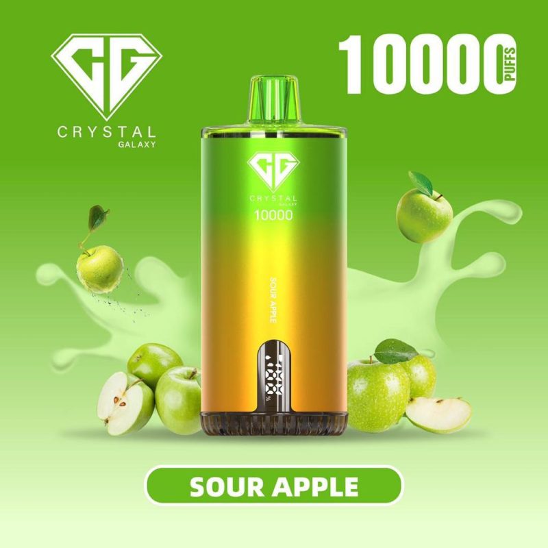 Crystal Galaxy 10000 Puffs Disposable Sour Apple